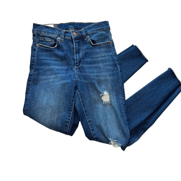 Marine Layer High Skinny Distress Jeans Sz 30 - Picture 1 of 10